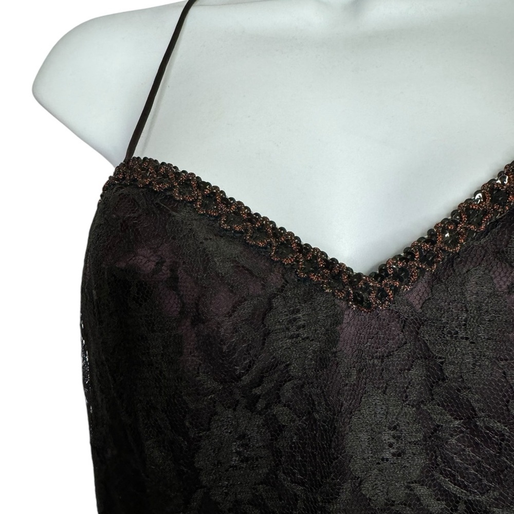 GUNNE SAX SCOTT McClintock BY Jessica McClintock Vtg 1980’s Lace Sequins Dress - Picture 6 of 10